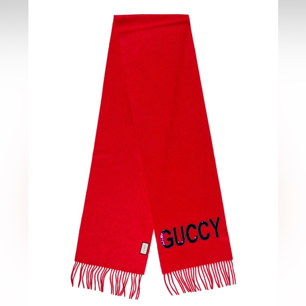 GUCCI EMBELLISHED SCARF
